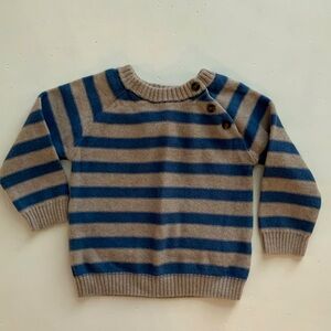 Carter’s Boys 12 Month Blue & Tan Sweater